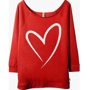 Thread Tank Red Heart Long Sleeve Women's Top